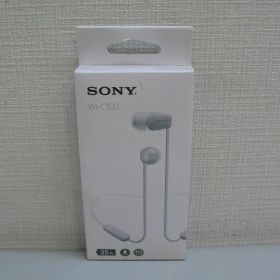 ●SONY ワイヤレスステレオヘッドセット WI-C100 ホワイト