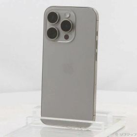 ソフマップ 〔中古品〕 iPhone15 Pro 128GB ナチュラルチタニウム MTU93J／A SIMフリー【295】