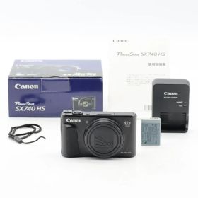 Canon PowerShot SX740 HS ブラック｜光学40倍ズーム コンパクトデジタルカメラ｜4K動画対応・Wi-Fi搭載・旅行／運動会向け キヤノン【中古】