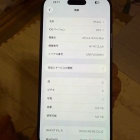 海外版 iPhone 16 Pro Max 1TB，美品，バッテリー99%