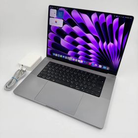 【送料無料】Apple MacBook Pro 16(2021, A2485) M1 Max / RAM 64GB / SSD 4TB / スペースグレー / 充放電回数 : 394 [MC214]