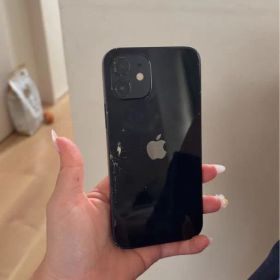 Apple iPhone 12 ブラック 本体 背面割れてます！