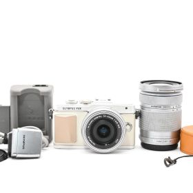 OLYMPUS PEN Lite E-PL7 ホワイト ダブルズームキット /3257 動作OK 返金保証