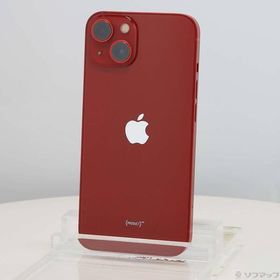 〔中古〕Apple(アップル) iPhone13 128GB プロダクトレッド MLNF3J／A SIMフリー〔262-ud〕