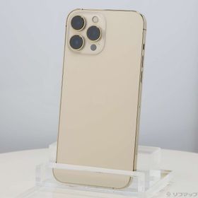 (中古)Apple iPhone13 Pro Max 256GB ゴールド MLJA3J/A SIMフリー(276-ud)