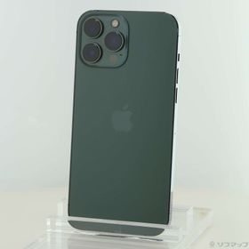 (中古)Apple iPhone13 Pro Max 256GB アルパイングリーン MNCV3J/A SIMフリー(276-ud)