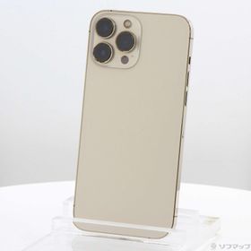 (中古)au iPhone13 Pro Max 512GB ゴールド MLJV3J/A SIMフリー(276-ud)