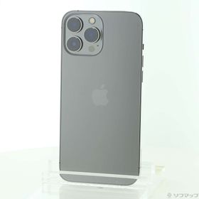 (中古)Apple iPhone13 Pro Max 128GB グラファイト MLJ43J/A SIMフリー(262-ud)