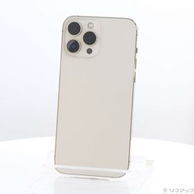 (中古)Apple iPhone13 Pro Max 128GB ゴールド NLJ63J/A SIMフリー(258-ud)