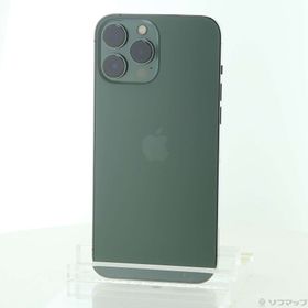 (中古)Apple iPhone13 Pro Max 128GB アルパイングリーン MNCU3J/A SIMフリー(262-ud)