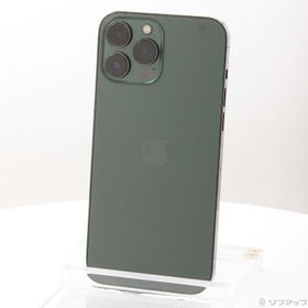 (中古)Apple iPhone13 Pro Max 256GB アルパイングリーン MNCV3J/A SIMフリー(276-ud)