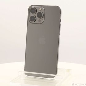 (中古)Apple iPhone13 Pro Max 128GB グラファイト MLJ43J/A SIMフリー(262-ud)
