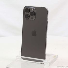 (中古)Apple iPhone13 Pro Max 128GB グラファイト MLJ43J/A SIMフリー(368-ud)