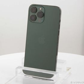 (中古)Apple iPhone13 Pro Max 128GB アルパイングリーン MNCU3J/A SIMフリー(262-ud)
