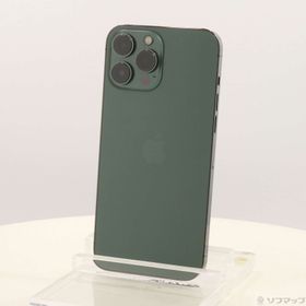 (中古)Apple iPhone13 Pro Max 256GB アルパイングリーン MNCV3J/A SIMフリー(276-ud)