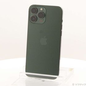(中古)Apple iPhone13 Pro Max 128GB アルパイングリーン MNCU3J/A SIMフリー(269-ud)