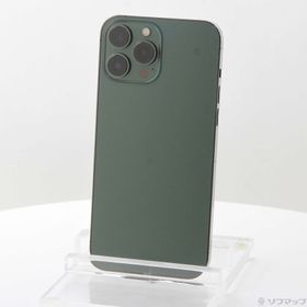 (中古)Apple iPhone13 Pro Max 256GB アルパイングリーン MNCV3J/A SIMフリー(276-ud)