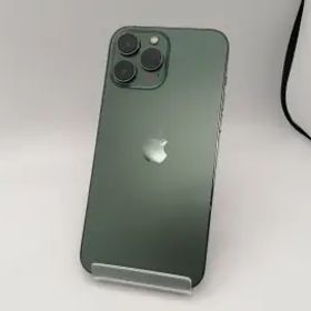 【中古】Apple docomo 【SIMフリー】 iPhone 13 Pro Max 128GB アルパイングリーン MNCU3J/A【なんば】保証期間１ヶ月【ランクB】