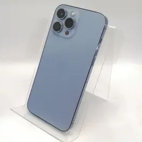 【中古】Apple 楽天モバイル 【SIMフリー】 iPhone 13 Pro Max 128GB シエラブルー MLJ73J/A【高崎モントレー】保証期間１ヶ月【ランクC