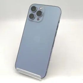 【中古】Apple SoftBank 【SIMフリー】 iPhone 13 Pro Max 128GB シエラブルー MLJ73J/A【広島本通】保証期間１ヶ月【ランクB】