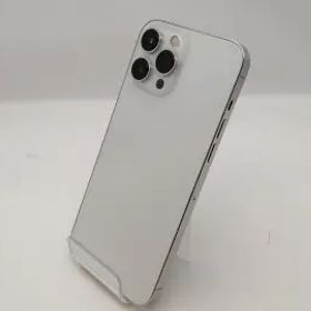 【中古】Apple au 【SIMフリー】 iPhone 13 Pro Max 128GB シルバー MLJ53J/A【新宿東口】保証期間１ヶ月【ランクC】