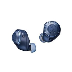 オーディオテクニカ ATH-CKS50TW BL ワイヤレスイヤホン bluetooth/ワイヤレスイヤホン ノイズキャンセリング 重低音 / 最大約50時間再生 /20時間再
