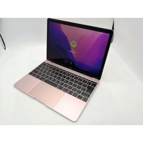 【中古】Apple MacBook 12インチ CoreM3:1.1GHz 256GB ローズゴールド MMGL2J/A (Early 2016)【秋葉2号】保証期間１ヶ月【ランクB】