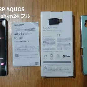 SHARP AQUOS sense7 sh-m24ブルー simカードなし