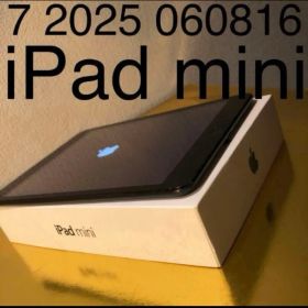 7 2025 060816美品 iPad mini アイパッドミニ 黒ブラック