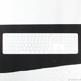 Appleシリコン搭載Macモデル用 Touch ID搭載 Magic Keyboard (テンキー付き) 日本語 ホワイトキー MXK73J／A