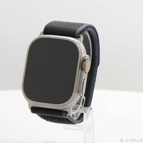 〔中古〕Apple(アップル) Apple Watch Ultra 2 GPS + Cellular 49mm チタニウムケース ブルー／ブラックトレイルループ〔377-ud〕