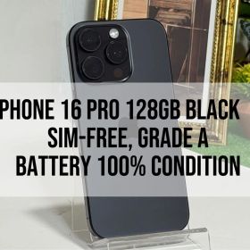iPhone 16 Pro 128ブラック｜SIMフリーA ランク100%