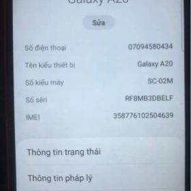 Samsung Galaxy A20 SC-02M 本体