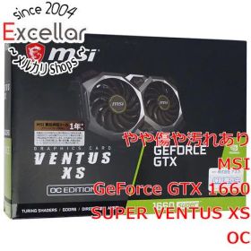 [bn:3] MSI製グラボ GeForce GTX 1660 SUPER VENTUS XS OC PCIExp 6GB 元箱あり