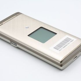 美品 かんたんケータイ KYF38 シャンパンゴールド SIMロック解除済み Aランク