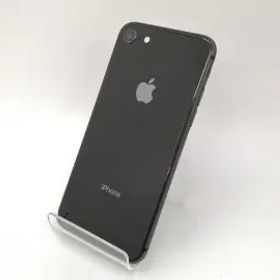 【中古】Apple au 【SIMロック解除済み】 iPhone 8 64GB スペースグレイ MQ782J/A【三宮センター】保証期間１ヶ月【ランクB】