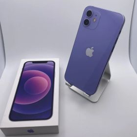 【ジャンク】iPhone12 64GB パープル A2402 （MJNH3J/A） 傷あり バッテリー76％ ■S6612