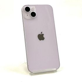 【全額返金保証】【最速発送】 iPhone 14 Plus 128GB パープル au SIMフリー 白ロム 動作確認済 90%