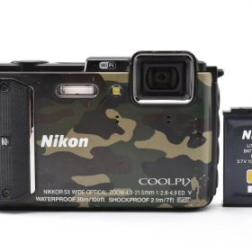 良品 Nikon COOLPIX AW130 GR カムフラージュグリーン ね０２３