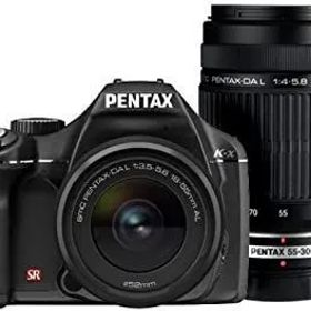 【中古】PENTAX デジタル一眼レフカメラ K-x ダブルズームキットブラック