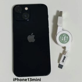 Apple iPhone 13 本体 伸縮充電ケーブル付