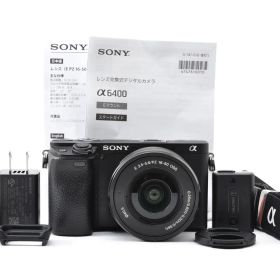 良品 Sony α6400 ILCE-6400L パワーズームレンズキット ブラック ね０１０