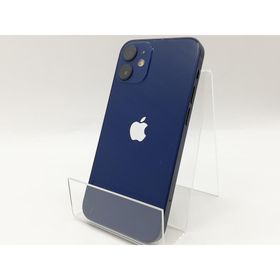 【中古】Apple au 【SIMロック解除済み】 iPhone 12 mini 128GB ブルー MGDP3J/A【福岡筑紫】保証期間１ヶ月【ランクB】