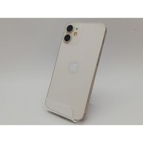 【中古】Apple au 【SIMロック解除済み】 iPhone 12 mini 128GB ホワイト MGDM3J/A【府中ル・シーニュ】保証期間１週間【ランクC】