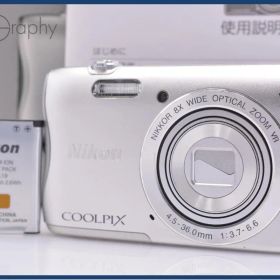 【動作保証】 ニコン Nikon COOLPIX S3700 8x 元箱、バッテリー、取扱説明書付属 同梱無料 #am6745