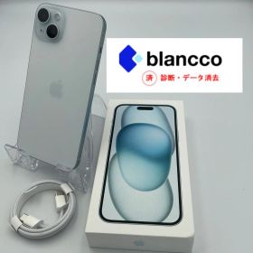 【診断済】iPhone15 Plus 5G 128GB Blue MU0D3J/A（A3093）｜Blancco検査パス｜バッテリー88％ ■S7705