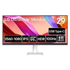 LG 29インチ ウルトラワイド液晶ディスプレイ(2560x1080/IPS/HDMI/DP/Type-C) 29U531A-W（直送品）