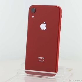 〔中古〕Apple(アップル) iPhoneXR 64GB プロダクトレッド MT062J／A SIMフリー〔371-ud〕