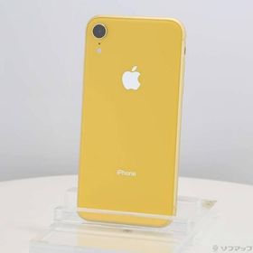 〔中古〕Apple(アップル) iPhoneXR 64GB イエロー MT082J／A SIMフリー〔196-ud〕