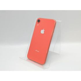【中古】Apple 国内版 【SIMフリー】 iPhone XR 64GB コーラル MT0A2J/A【京都】保証期間１ヶ月【ランクC】
